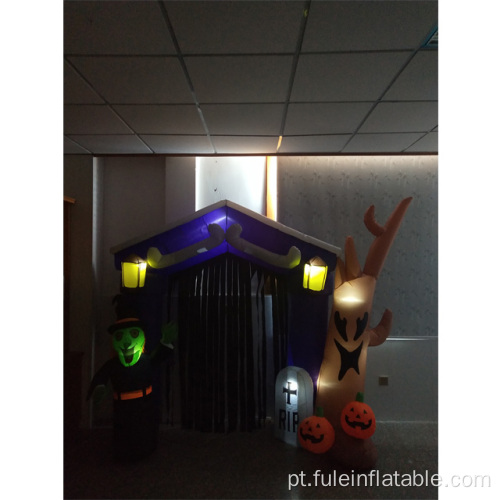 Arco inflável de Halloween para decoração
